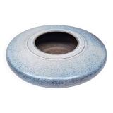 Flat ceramic vase by Nadia and Alain Pinel