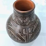 Handmade earthen vase