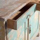 Ancienne commode bleu ciel (c.1920) #20