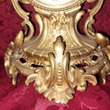 Clock, cartel in gilded bronze. Louis XV