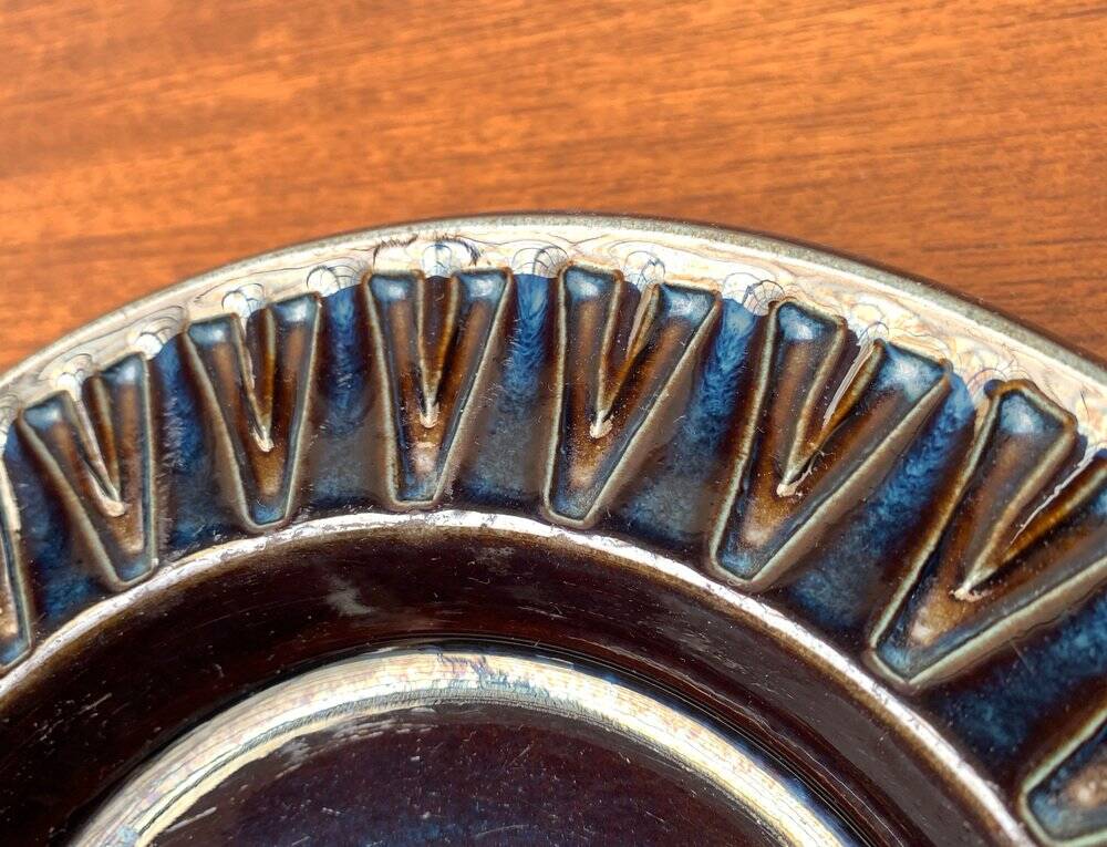 Danish ceramic bowl from the mid-century by Søholm, 1960s.