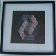 Tableau Vintage Art Optique - Victor Vasarely - Frame 40x40cm