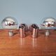 Pair of Space Age wall sconces, Motoko Ishii, Staff Leuchten, 1970