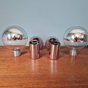 Pair of Space Age wall sconces, Motoko Ishii, Staff Leuchten, 1970
