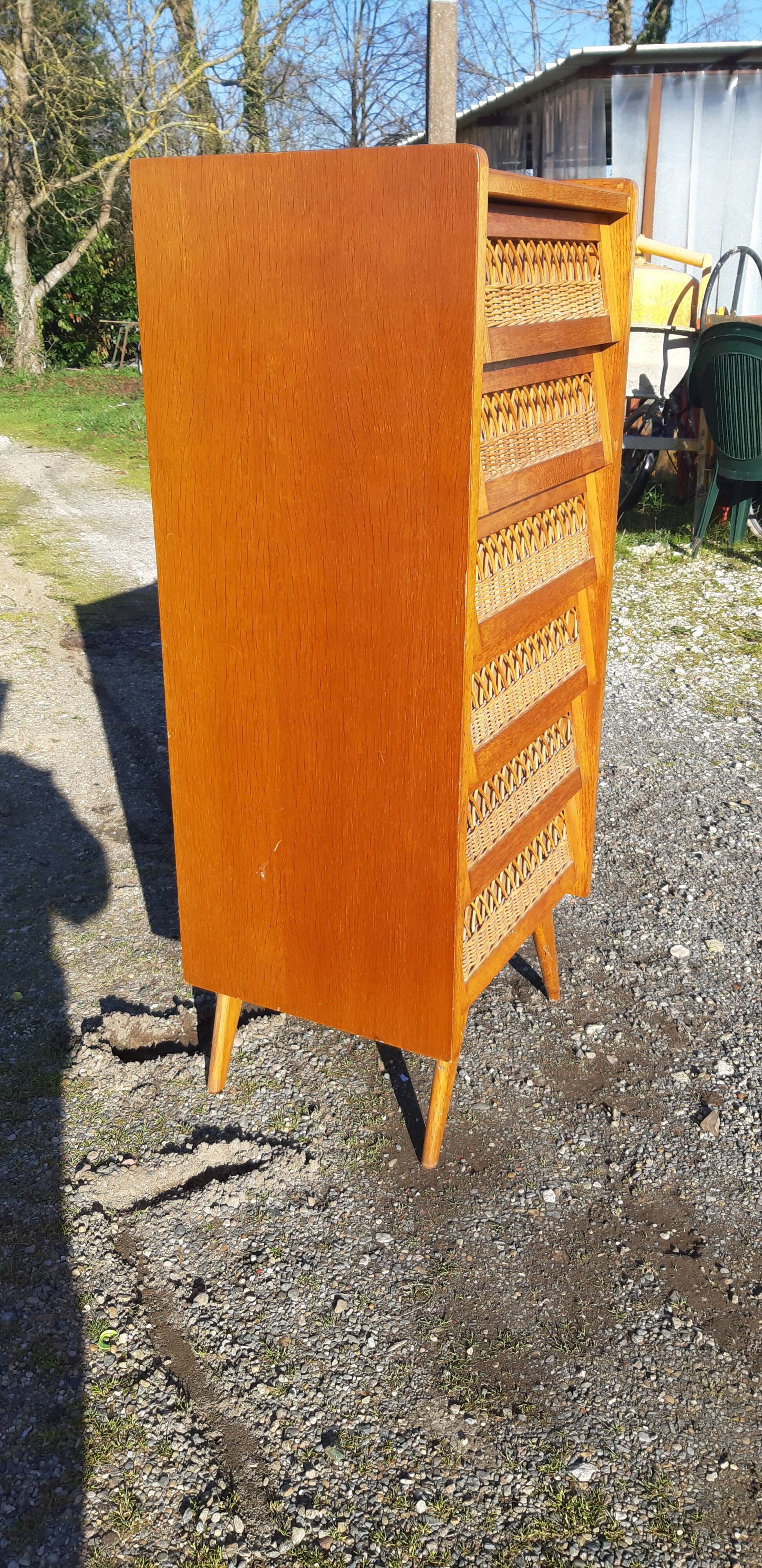 Vintage chiffonier chest of drawers from the 50s
