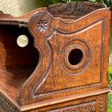 Louis XVI style walnut bedside table
