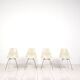 Ensemble de 4 chaises Eames en fibre de verre avec base en H pour Fehlbaum par Herman Miller