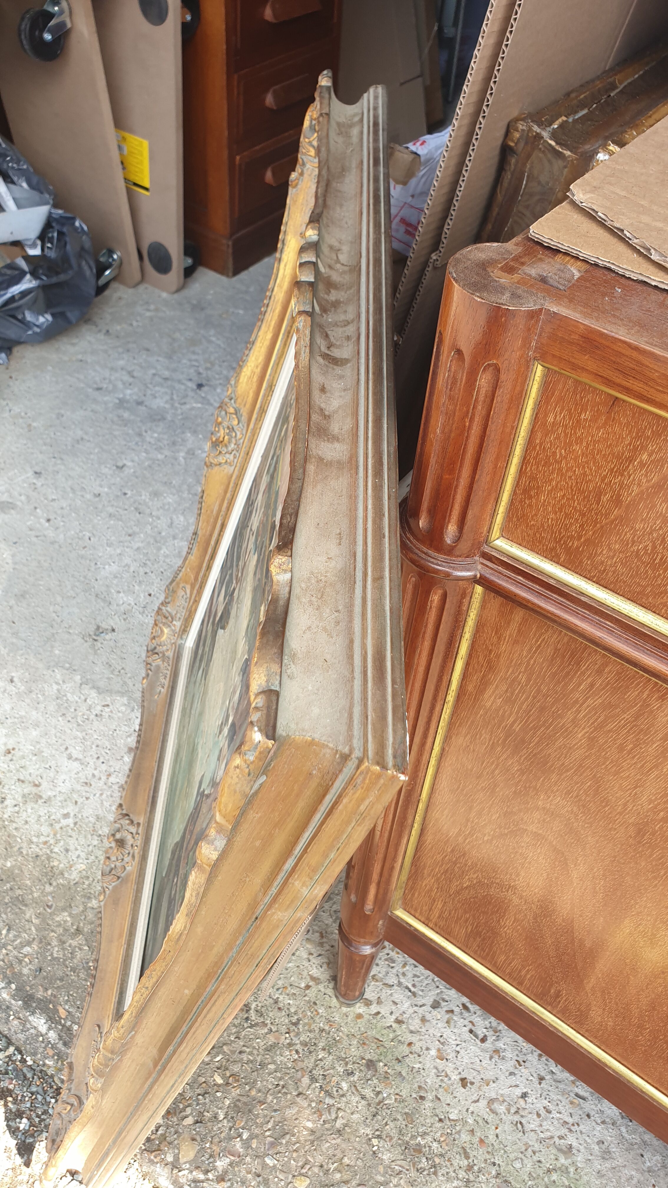 Oil painting on panel XXth