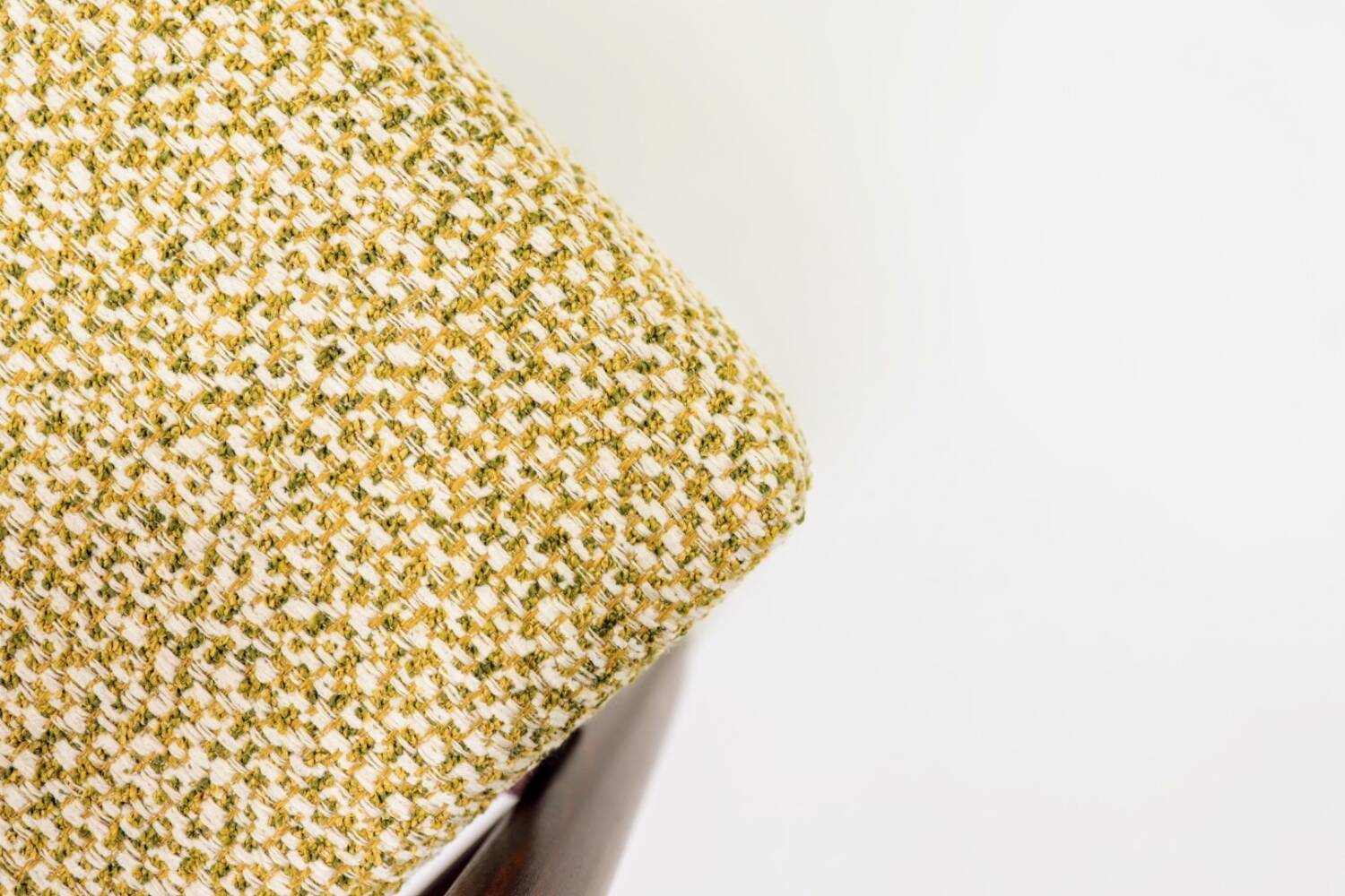 Fauteuil vintage vert en tissu à motifs modernes du milieu du siècle, années 1970, Pologne