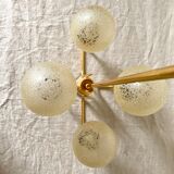 Vintage chandelier design amber globes
