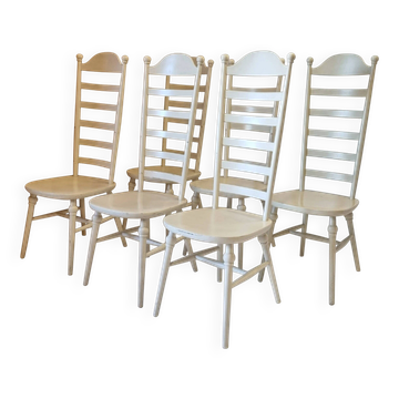 Lillemor Mannerheim, high-back chairs "Monet", 6 pieces, Nesto, Scandinavian Modern
