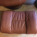 Paire de fauteuils inclinables de relaxation avec repose-pied
