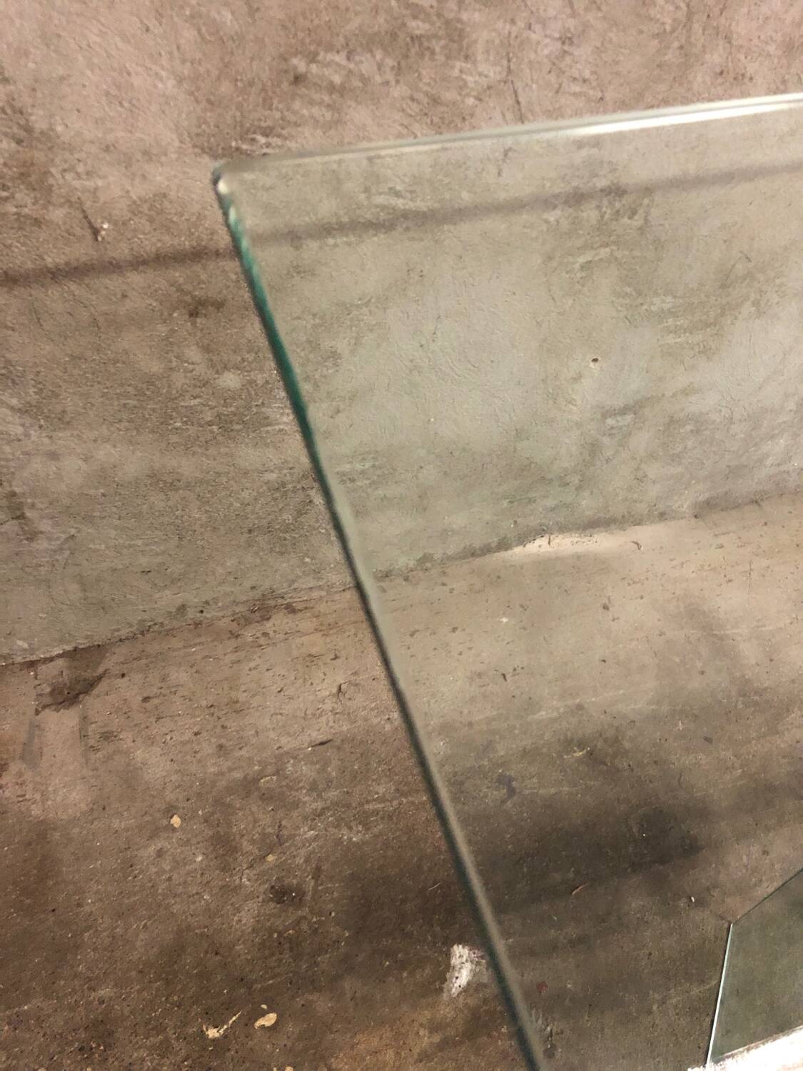 Post modern tempered glass table circa 1980