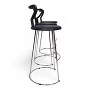 Fasem Italia 3-piece set of postmodern bar stools by Nobu Tanigawa, 1990