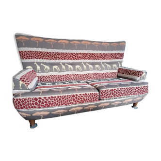 3/4-seater sofa, African fabrics