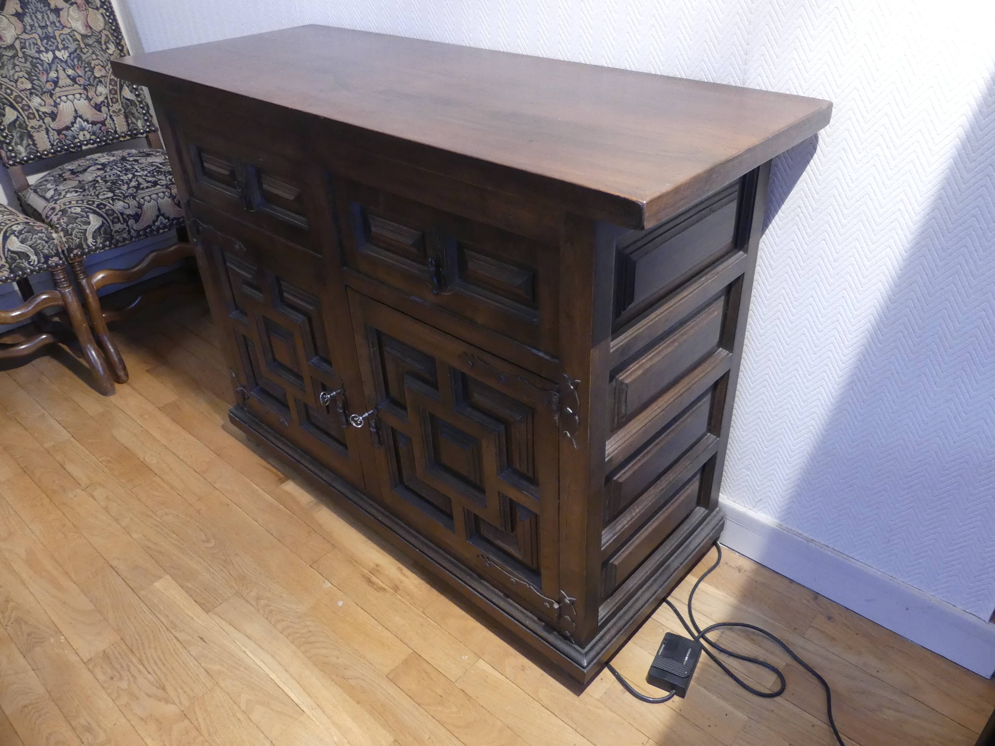 Catalan Spanish baroque chest of drawers