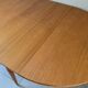 Vintage scandinavian table from the 60s extendable with butterfly extension
