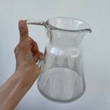 Art Deco glass pitcher