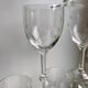 Set of 10 wine glasses engraved 50s-60s