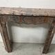 Louis XV style fireplace, "Pompadour" model, grey-pink marble, 20th century