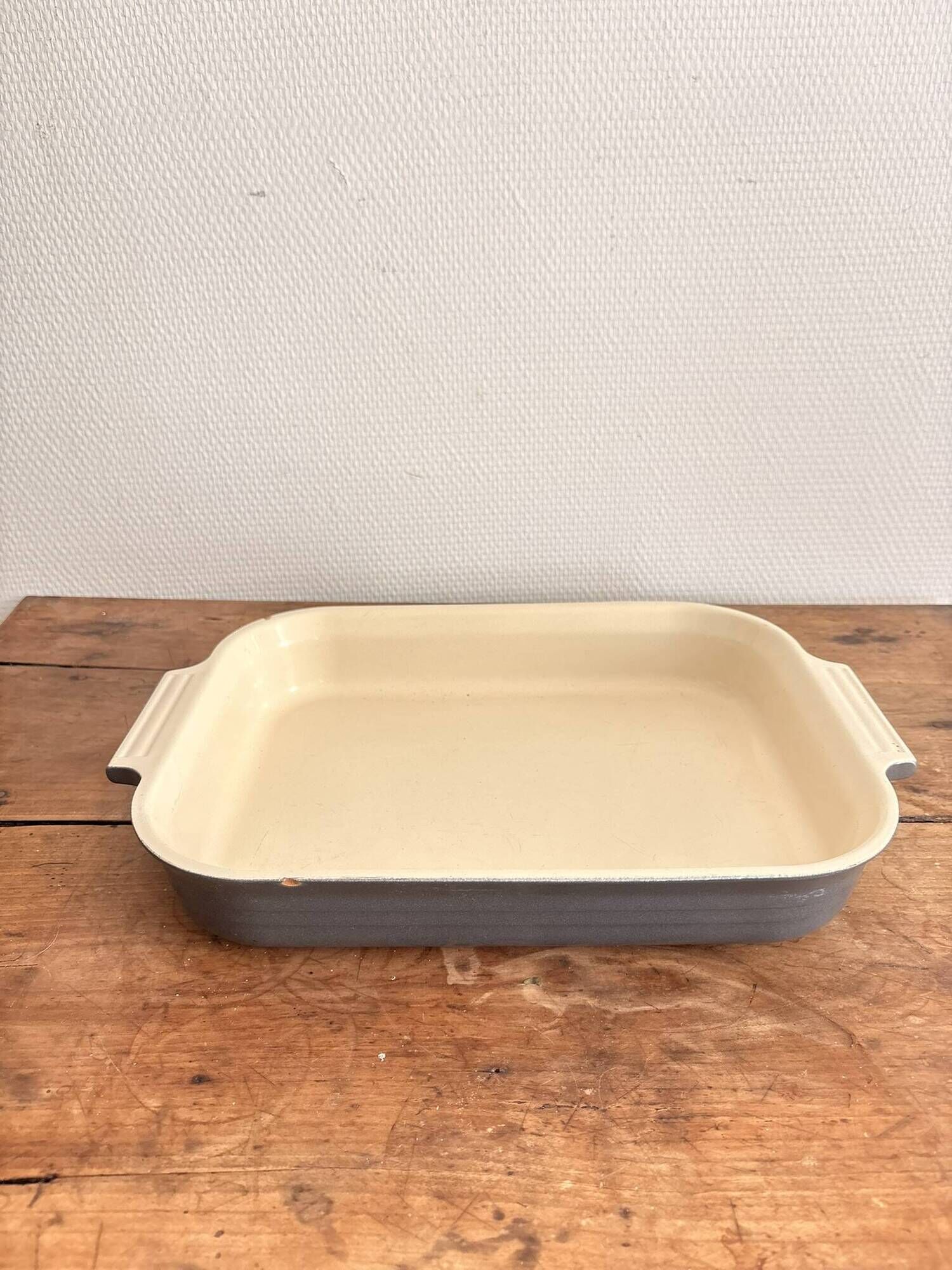 Le Creuset Grey Enamelled Cast Iron Rectangular Roasting Dish 32cm