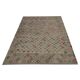 Geometric Kilim Rug Grey, Afghan Wool Carpet Handmade, Neutral Rustic Home