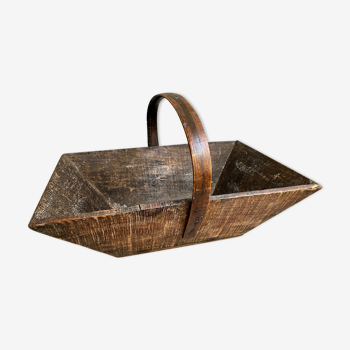 Wooden picking basket