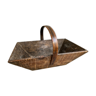 Wooden picking basket