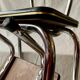 Vintage stepladder in Formica, wood and chromed metal