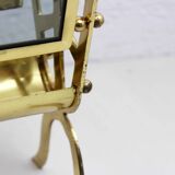 Glass and brass magazine rack, 1960s