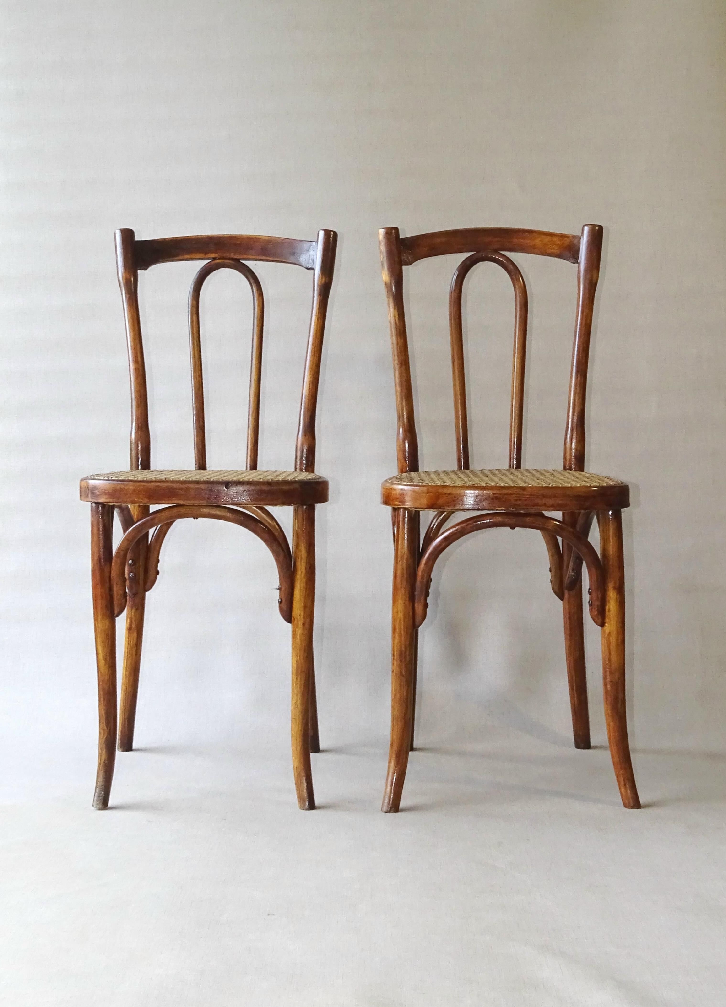 Set of 2 chairs bistrot type 56 circa 1925