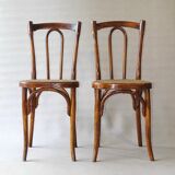 Set of 2 chairs bistrot type 56 circa 1925