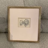 Drawing portrait of two men