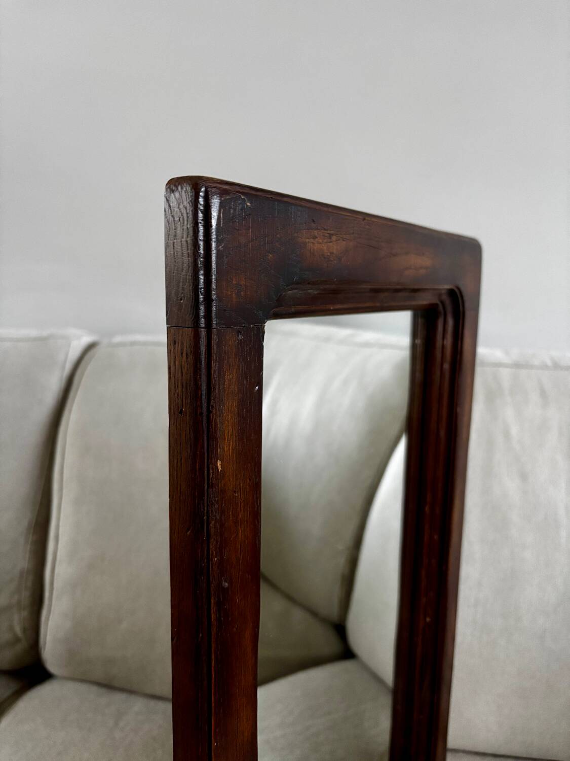 Vintage wooden mirror – moulded frame – 1950s/60s
