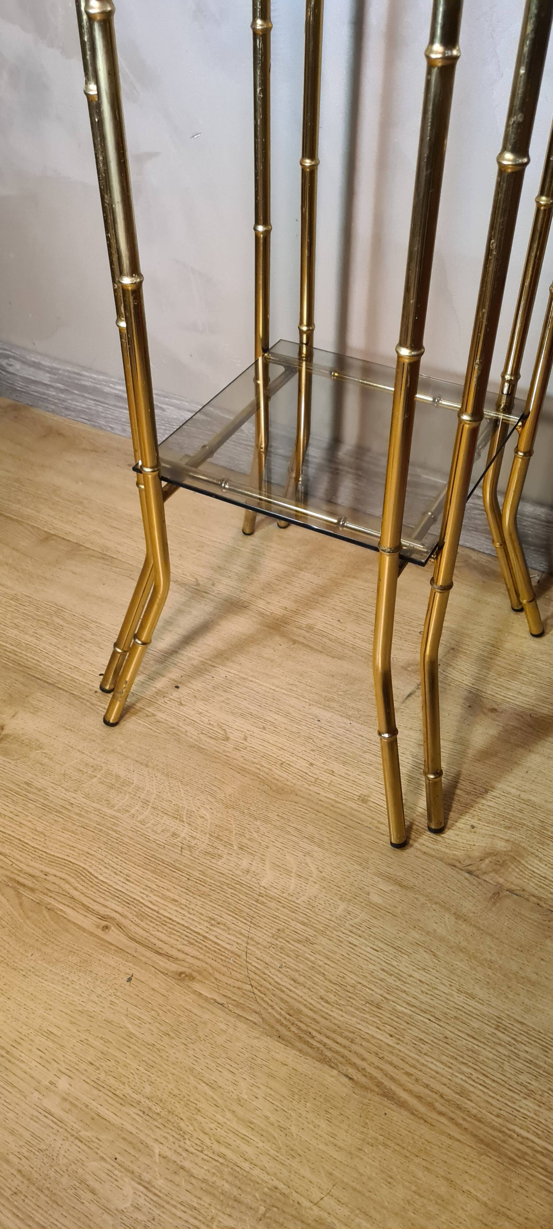 Chrome gold bamboo  28x38x89