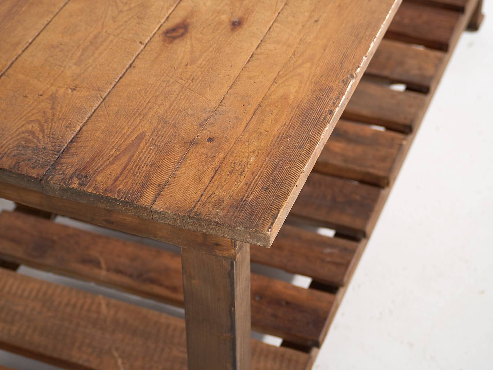 Antique solid wood kitchen island (c.1920) #5
