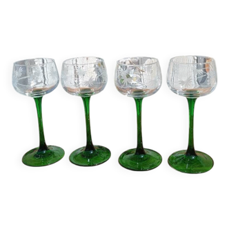 Verres anciens gravés d'Alsace