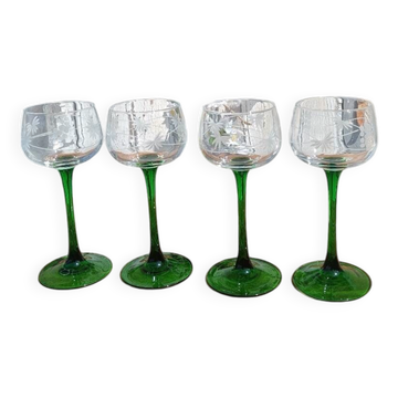 Verres anciens gravés d'Alsace