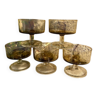 Luminarc smoked glass cups