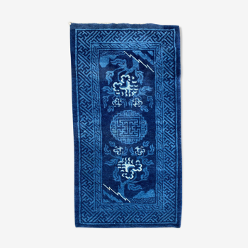 Tapis chinois ancien fait main 70x131 cm