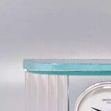 Table Clock by Omodomo in Crystal. Made in Italy1970