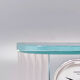 Table Clock by Omodomo in Crystal. Made in Italy1970