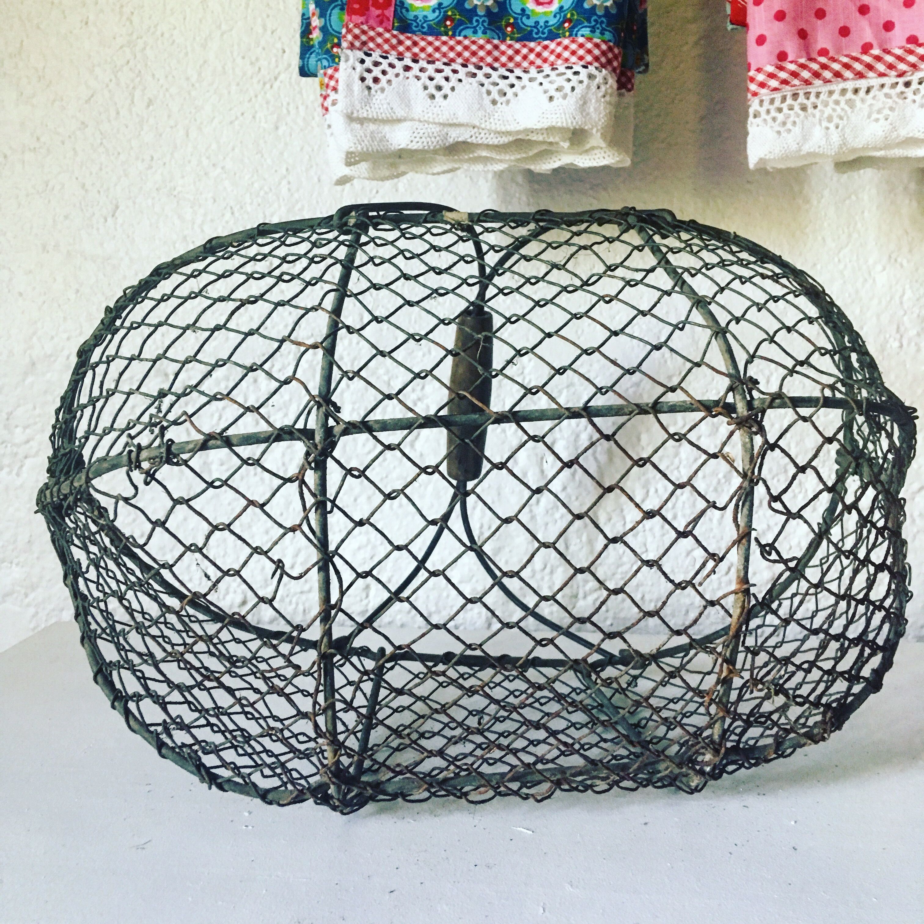 Apple basket made of wire