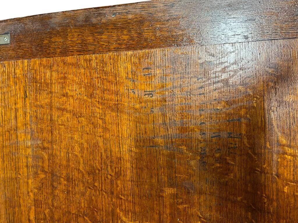 Vintage American desk with roller shutter