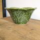 Saladier vintage chou vert en barbotine