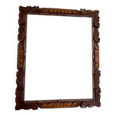 Antique handcarved frame Cedarwood 29.5 cm x 24 cm