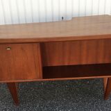 Peter Lovig Nielsen's Scandinavian teak boomerang desk from the 60s
