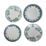 mismatched plates, Lot de 4, St Amand and Moulin des Wolves - Hamage