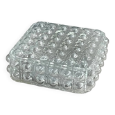 Plafonnier applique en verre moulé bulles