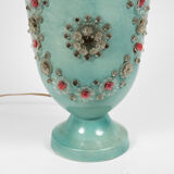 Illuminating basin in ceramic and glass by Marie Chauvel circa 1940